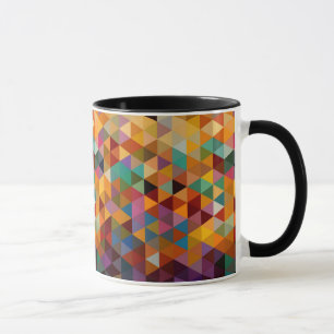Tasse Fond vintage de motif de triangles