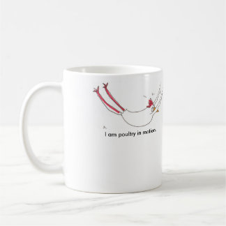 Tasse fondée par poulet de yoga