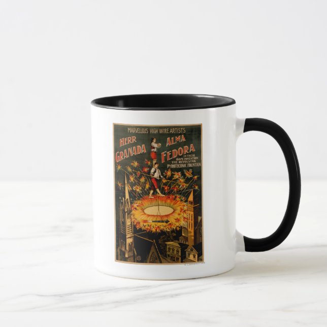 Tasse Fontaine Pyrotechnique révolutionnaire Haut fil (Droite)