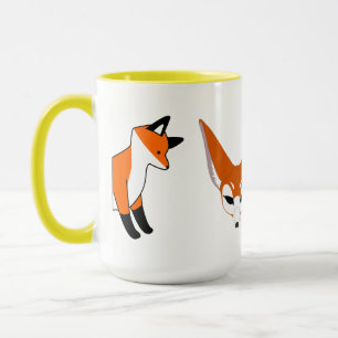 Tasse Forêt de renards animaux Fête de bureau Pluie d'ar