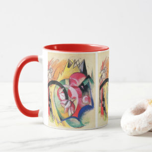 Tasse Formes Abstraites (alias Fleurs colorées) par Fran