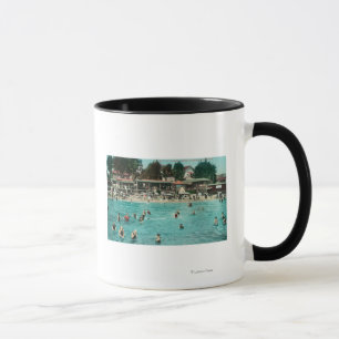Tasse Foules nageant à Alameda BeachAlameda, CA