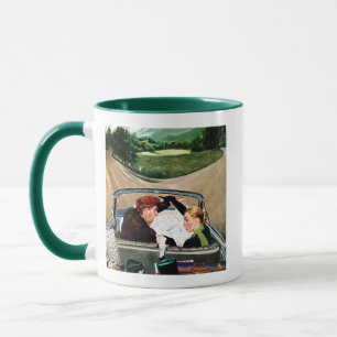 Tasse Fourchette dans la route