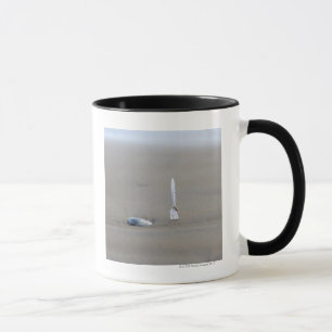Tasse fourchette en plastique collant en plage