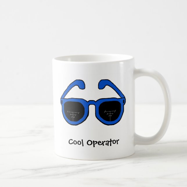 Tasse fraîche d'opérateur radio de jambon (Droite)