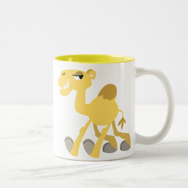 Tasse fraîche et mignonne de chameau de bande (Droit)