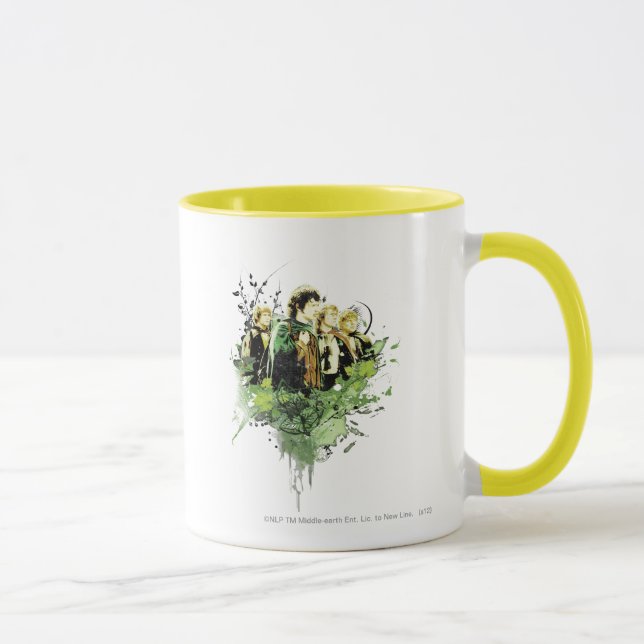 Tasse FRODO™ avec Hobbits Vector Collage (Droite)