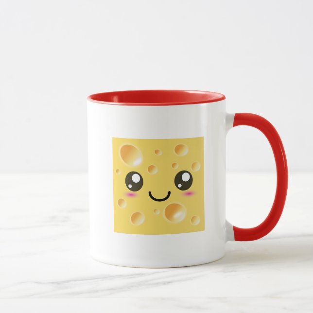 Tasse Fromage heureux mignon de Kawaii (Droite)