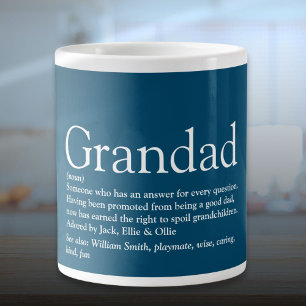 Tasse Fun Blue Meilleur jamais Grand-pa Grande Définitio