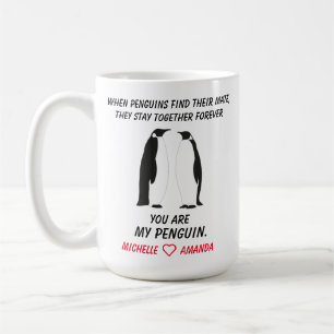 Tasse Fun Penguins, Cadeau pour elle ou lui,