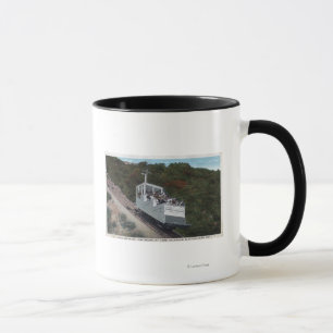 Tasse Funiculaire sur la vue de pente