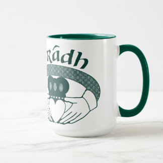 Tasse Gaélique de Gradh d'amour d'anneau de Claddagh en