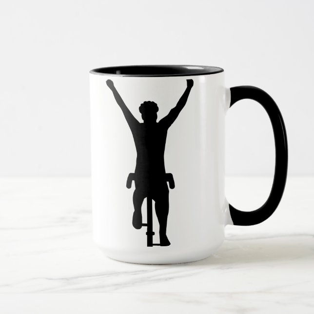 Tasse Gagnant de cycliste (Droite)