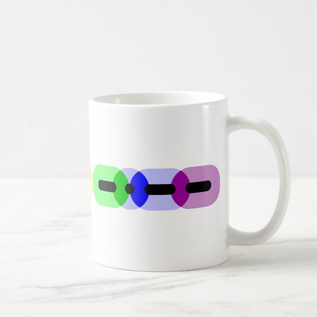 Tasse gaie de barre de code Morse (Droite)