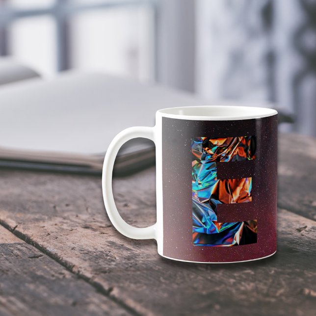 Tasse Galactique Prisme Initial E Mug (Créateur téléchargé)