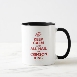 Tasse Gardez le calme avec le roi cramoisi