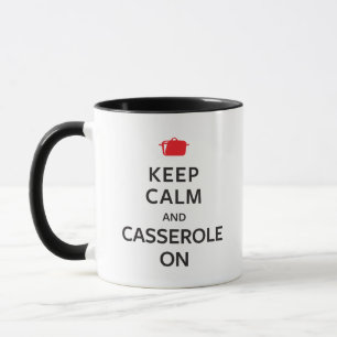 Tasse Gardez le calme et la cocotte en terre dessus