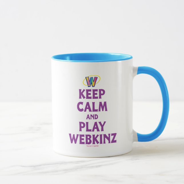 Tasse Gardez le calme et le jeu Webkinz (Droite)