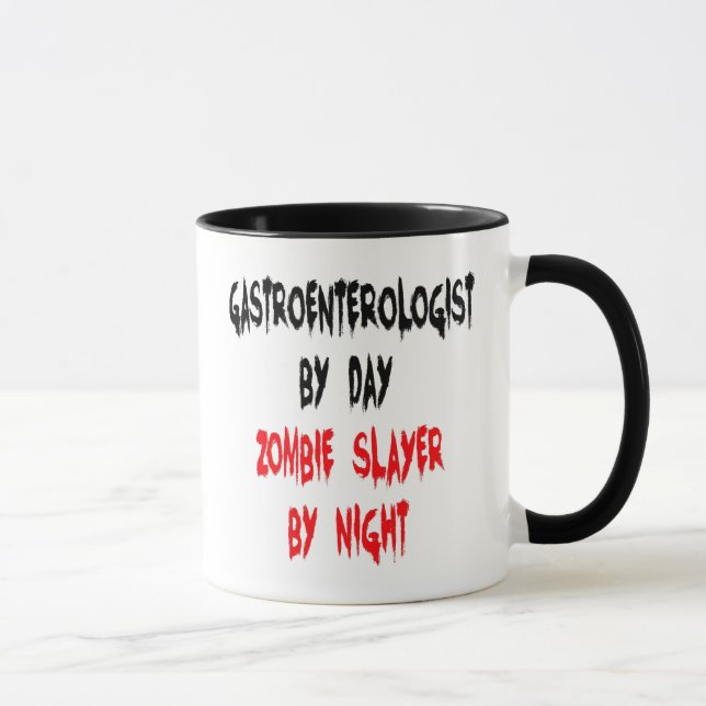 Tasse Gastroentérologue Zombie Slayer (Droite)
