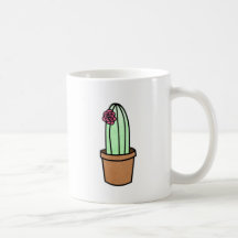 Tasse gauchère de cactus