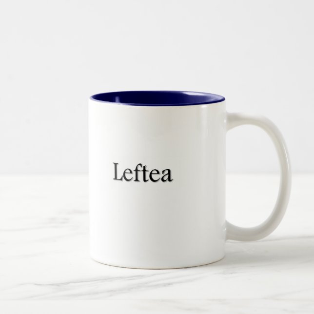 Tasse gauchère de thé de Leftea (Droit)
