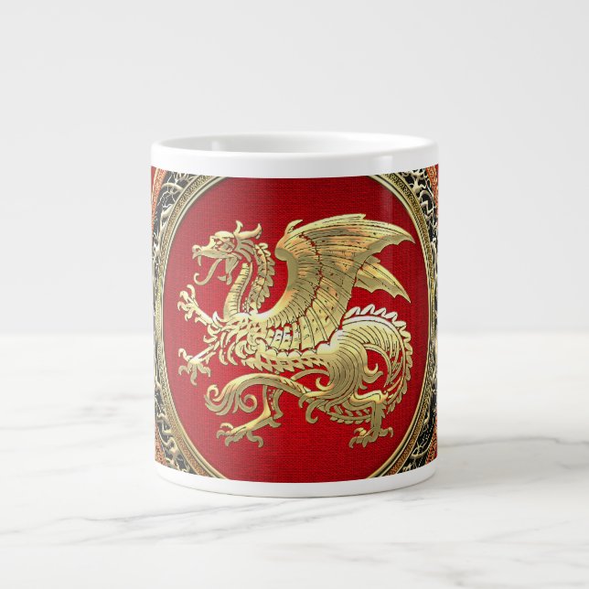 Tasse Géante [200] Dragon islandais, Landvæ ttir [Or] (Devant)