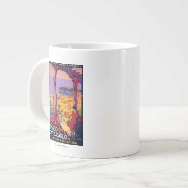 Tasse Géante Affiche promotionnelle pour les voyages (Devant gauche)