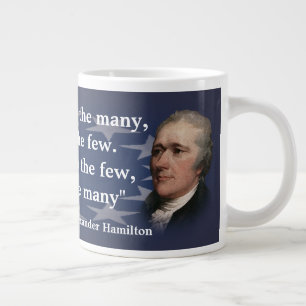 Tasse Géante Alexander Hamilton Citation sur l'attribution du p
