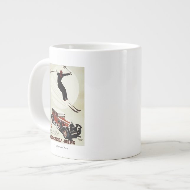 Tasse Géante Allemagne - Le saut du skieur (Devant gauche)
