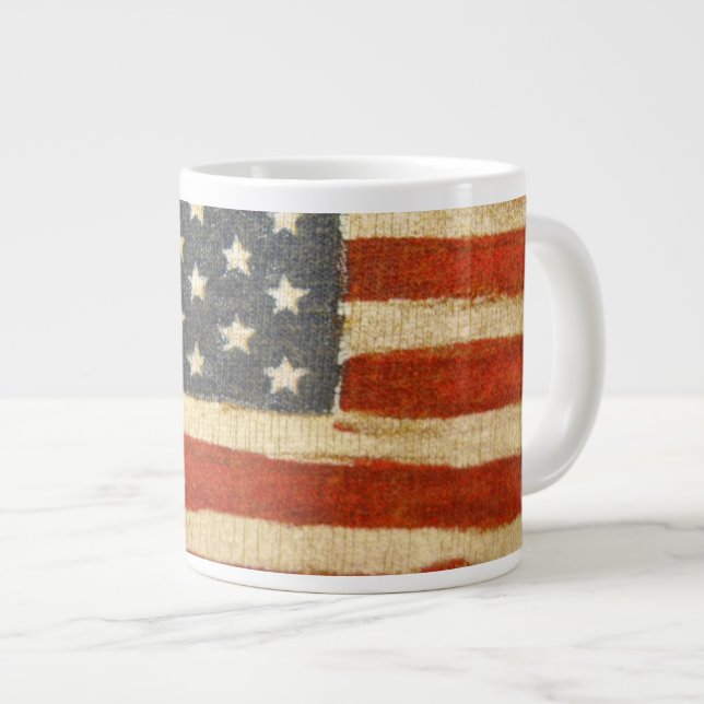 Tasse Géante Ancien drapeau américain (Devant droit)