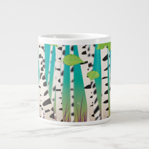 Tasse Géante Arbres feuillus à feuilles caduques de bouleau