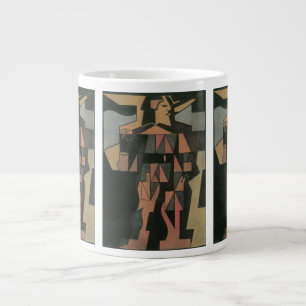 Tasse Géante Arlequin par Juan Gris, Art Cubiste Vintage