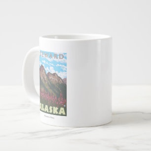 Tasse Géante Armes à feu et montagnes - Seward, Alaska