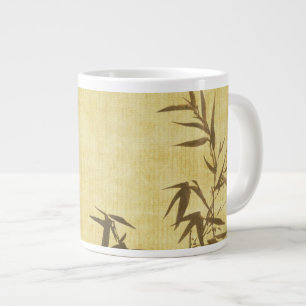 Tasse Géante Arrière - plan de papier en bambou souillé par