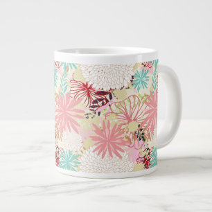Tasse Géante arrière - plan floral 4