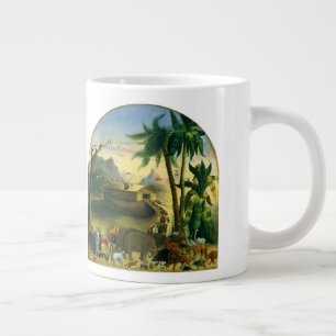 Tasse Géante Art populaire victorien ancien, Arche de Noé par H