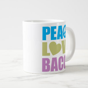 Tasse Géante Bacon d'amour pour la paix