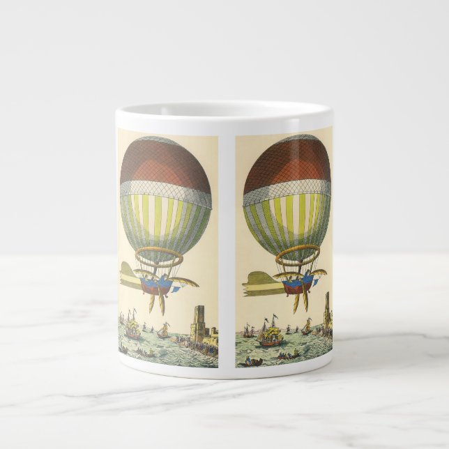 Tasse Géante Ballon à air chaud à vapeur de science-fiction vin (Devant)