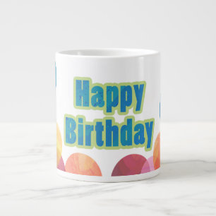 Tasse Géante Ballons colorés Anniversaire