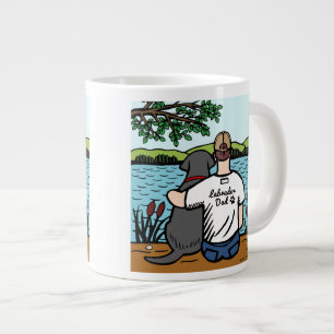 Tasse Géante Black Labrador et la vue de Papa Lake