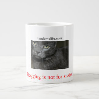 Tasse Géante Blogging n'est pas pour le chat de poules