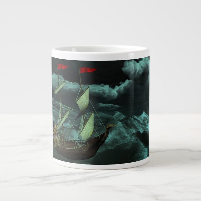 Tasse Géante Boug de spécialités de la mer sauvage et orageuse (Devant)