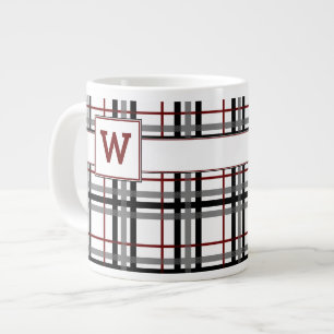Tasse Géante Bouge de spécialités Black White et Red Plaid