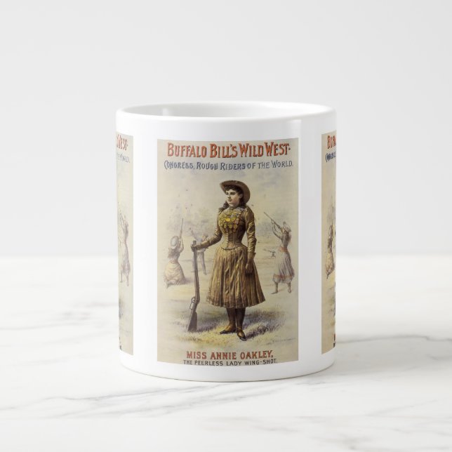 Tasse Géante Buffalo Bill's Wild West Show avec Annie Oakley (Devant)