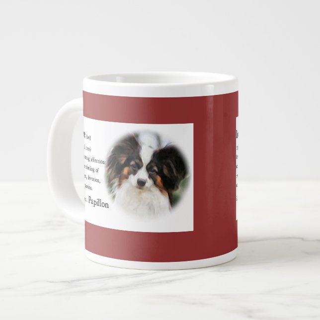 Tasse Géante Cadeaux d'amour Papillon (Devant gauche)