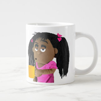 Tasse Géante "Café avant le travail"
