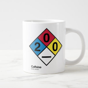 Tasse Géante Caféine - Étiquette de sécurité de la NFPA