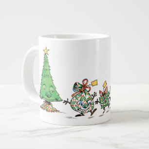 Tasse Géante Caricature mignonne Danser Présentations de Noël e