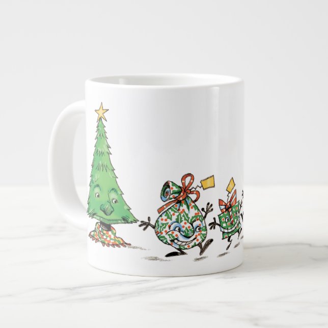 Tasse Géante Caricature mignonne Danser Présentations de Noël e (Devant gauche)