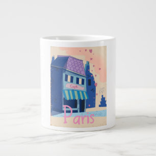Tasse Géante Caricature vintage de Paris Street